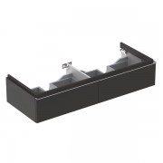 Тумба для подвійної раковини Geberit iCon з двома висувними ящиками ДСП лава/матове покриття 841221000