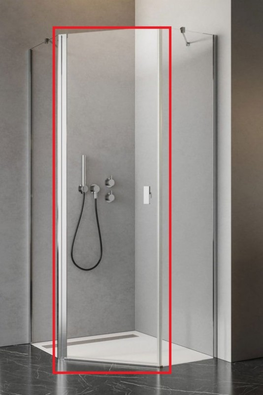 Душові двері Radaway Nes PTJ 57 лівобічні хром/прозоре скло 10052000-01-01L