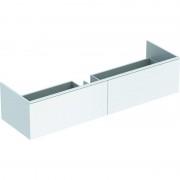 Тумба для раковины Geberit Xeno² изготовленной из минерального материала с двумя выдвижными ящиками ДСП белый/матовое покрытие 500.346.01.1