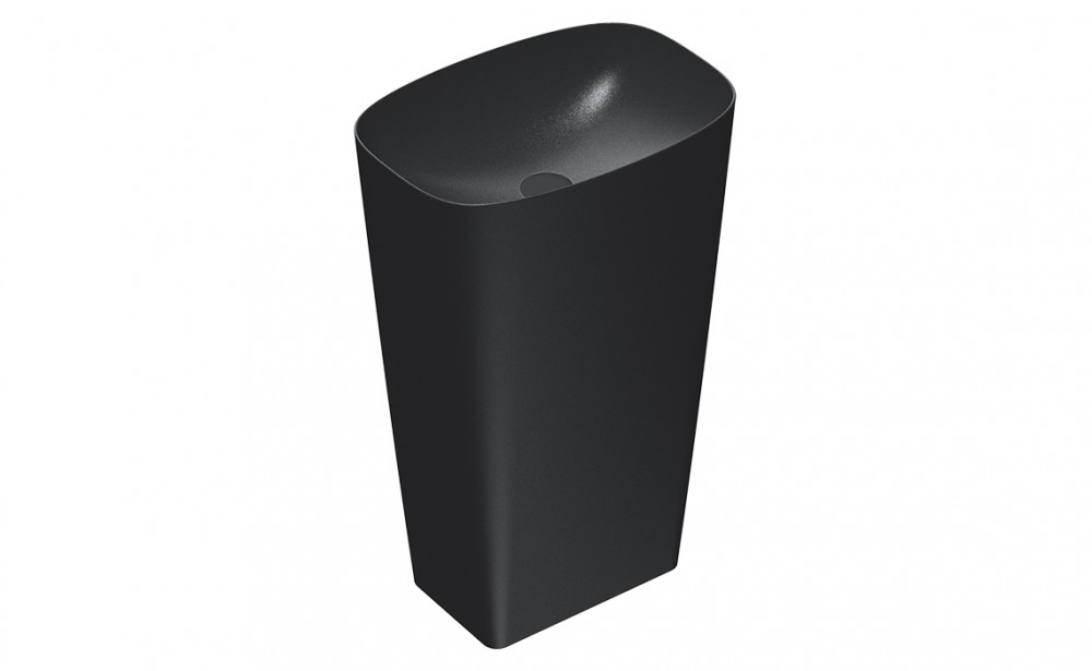 Раковина для ванной Catalano Green Lux 55х38 см напольная керамика черный матовый 1FRPGRLXNS