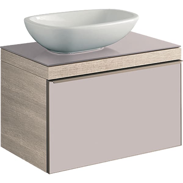 Тумба для раковини Geberit Citterio з одним висувним ящиком ДСП бежевий/бежевий дуб 500.558.JI.1