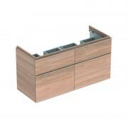 Тумба для подвійної раковини Geberit iCon з чотирма висувними ящиками ДСП натуральний дуб/ меламін деревна структура 841522000