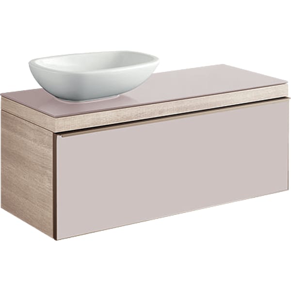 Тумба для раковины Geberit Citterio с одним выдвижным ящиком ДСП бежевый/бежевый дуб 500.561.JI.1