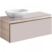 Тумба для раковины Geberit Citterio с одним выдвижным ящиком ДСП бежевый/бежевый дуб 500.561.JI.1