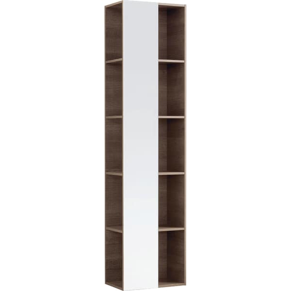 Стелаж для ванної кімнати Geberit Citterio з дзеркалом ДСП сіро-коричневий дуб/меламін деревна структура 500.569.JJ.1