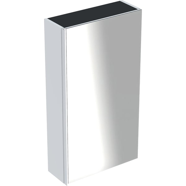 Шафка підвісна Geberit Acanto 45х82 см з одними дверима ДСП білий глянцевий/глянцеве скло 500.639.01.2