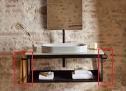 Бічна вішалка для рушників Catalano Horizon 47 см чорний матовий 5PLSTNS