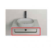 Полотенцедержатель для раковини Catalano Horizon 75 см чорний матовий 5PPC75NS