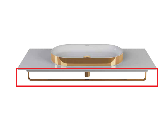 Полотенцедержатель для раковини Catalano Horizon 125 см золото 5PPC125DO