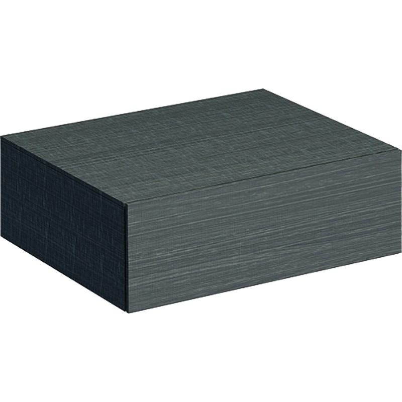 Шкафчик подвесной Geberit Xeno² 58х20 см с одним выдвижным ящиком ДСП серый/меламин древесная структура 500.507.43.1