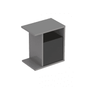Шкафчик подвесной Geberit iCon 37х40 см с многофункциональным ящиком ДСП/оргстекло платиновый/высокоглянцевое покрытие 840139000
