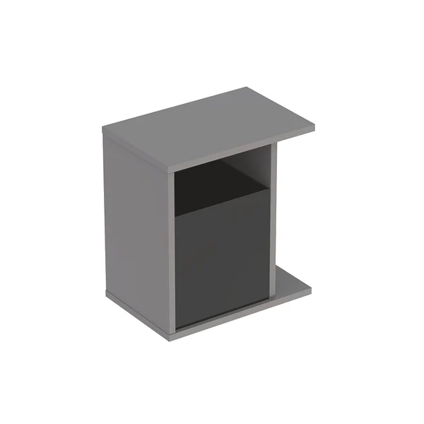 Шкафчик подвесной Geberit iCon 37х40 см с многофункциональным ящиком ДСП/оргстекло платиновый/высокоглянцевое покрытие 840239000