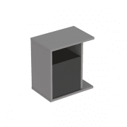 Шкафчик подвесной Geberit iCon 37х40 см с многофункциональным ящиком ДСП/оргстекло платиновый/высокоглянцевое покрытие 840239000