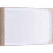 Зеркало Geberit Citterio 88.4х58.4 см с подсветкой бежевый дуб/меламин древесная структура 500.572.JI.1