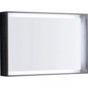 Зеркало Geberit Citterio 88.4х58.4 см с подсветкой серо-коричневый дуб/меламин древесная структура 500.572.JJ.1