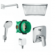 Душова система прихованого монтажу Hansgrohe Logis/Crometta з верхнім і ручним душем хром 72640000