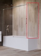 Бокова стінка для шторки для ванної Radaway Idea PN S 75 см права хром/прозоре скло 10005075-01-01R