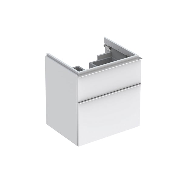 Тумба для раковины Geberit iCon с двумя выдвижными ящиками ДСП белый/матовое покрытие 841360000