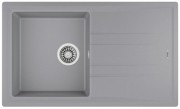 Мийка для кухні Teka Stone 50 B-TG 1B 1D 86х51 см врізна теграніт сірий металік 115330014