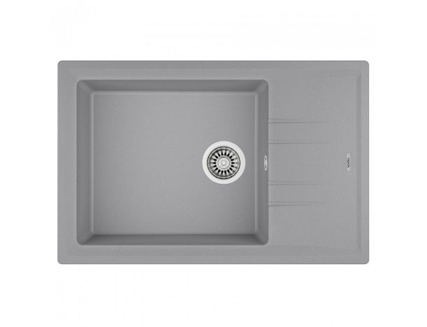 Мойка для кухни Teka Stone 60 S-TG 1B 1D 78х51 см врезная тегранит серый металлик 115330028