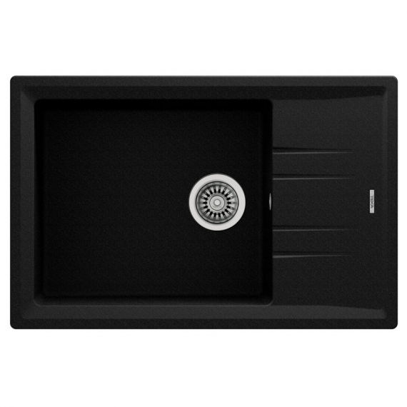 Мойка для кухни Teka Stone 60 S-TG 1B 1D 78х51 см врезная тегранит черный металлик 115330031