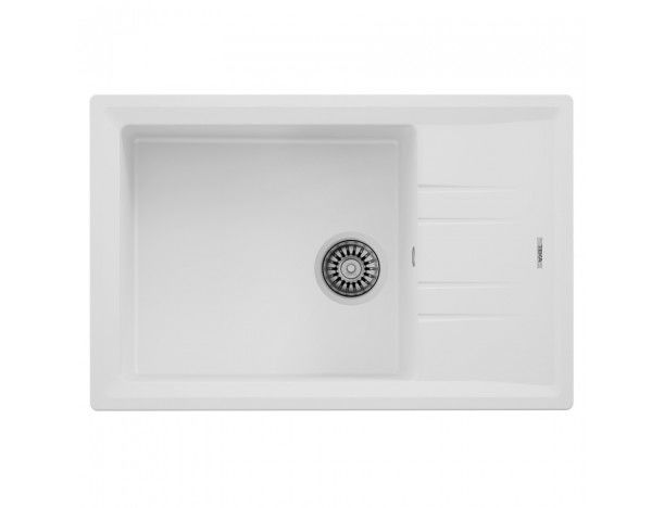 Мийка для кухні Teka Stone 60 S-TG 1B 1D 78х51 см врізна теграніт білий 115330033