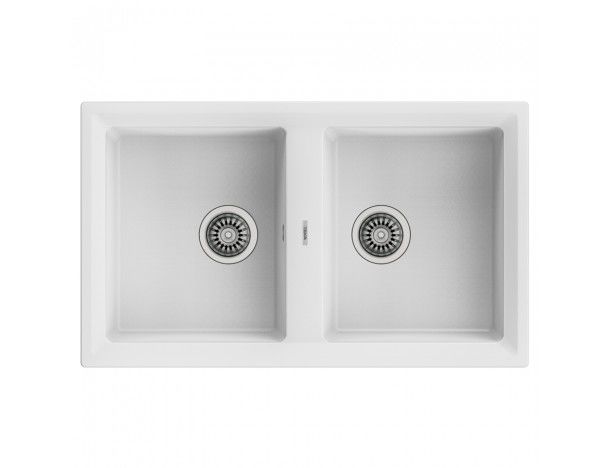 Мийка для кухні Teka Stone 90 B-TG 2B 86х51 см врізна теграніт білий 115260005