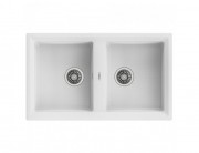 Мийка для кухні Teka Stone 90 B-TG 2B 86х51 см врізна теграніт білий 115260005