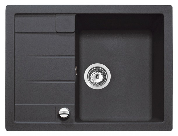 Мойка для кухни Teka Astral 45 B-TG 65х50 см врезная тегранит черный металлик 40143518