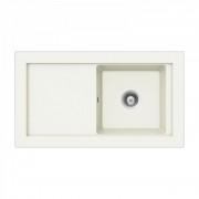 Мойка для кухни Teka Aura 45 B-TG 92х52.5 см врезная тегранит белый 40143058