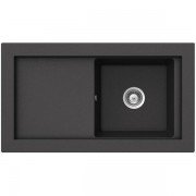 Мойка для кухни Teka Aura 45 B-TG 92х52.5 см врезная черный металлик 40143072