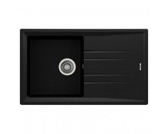 Мийка для кухні Teka Stone 50 B-TG 1B 1D 86х51 см врізна теграніт чорний металік 115330017
