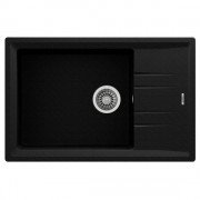 Мойка для кухни Teka Stone 60 S-TG 1B 1D 78х51 см врезная тегранит черный металлик 115330031