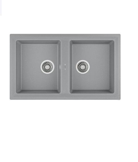 Мойка для кухни Teka Stone 90 B-TG 2B 86х51 см врезная тегранит серый металлик 115260000