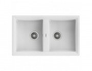 Мойка для кухни Teka Stone 90 B-TG 2B 86х51 см врезная тегранит белый 115260005