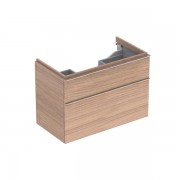 Тумба для раковини Geberit iCon з двома висувними ящиками ДСП натуральний дуб/меламін деревна структура 841392000
