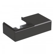 Тумба для раковины Geberit iCon с одним выдвижным ящиком и полкой ДСП лава/матовое покрытие 841491000