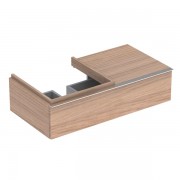 Тумба для раковины Geberit iCon с одним выдвижным ящиком и полкой ДСП натуральный дуб/меламин древесная структура 841492000