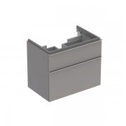 Тумба для раковини Geberit iCon з двома висувними ящиками ДСП платиновий/високоглянцеве покриття 840377000