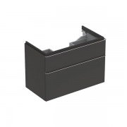 Тумба для раковины Geberit iCon с двумя выдвижными ящиками ДСП лава/матовое покрытие 841391000