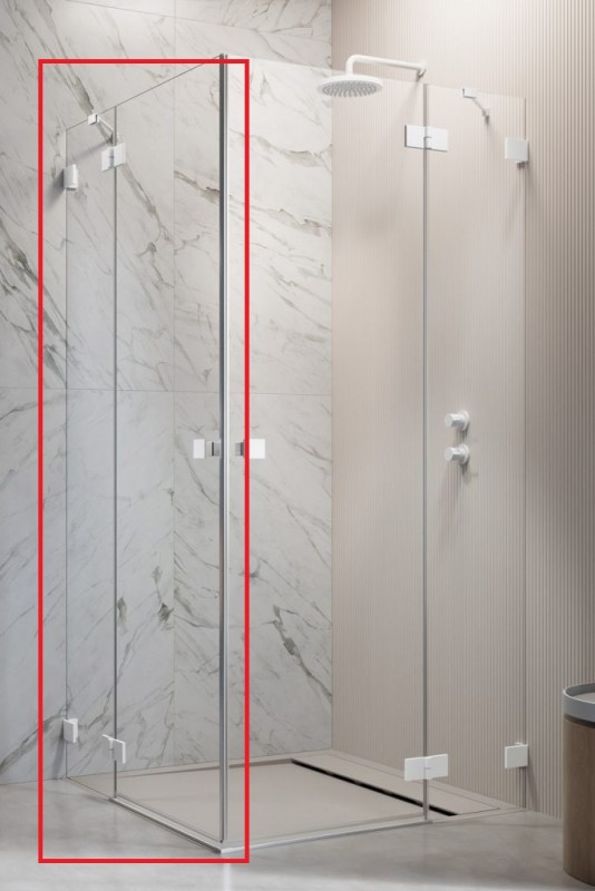 Душові двері Radaway Essenza Pro White KDD 100 лівобічні білий/прозоре скло 10096100-04-01L