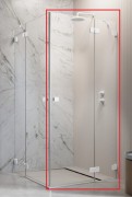 Душевые двери Radaway Essenza Pro White KDD 80 правосторонние белый/прозрачное стекло 10096080-04-01R
