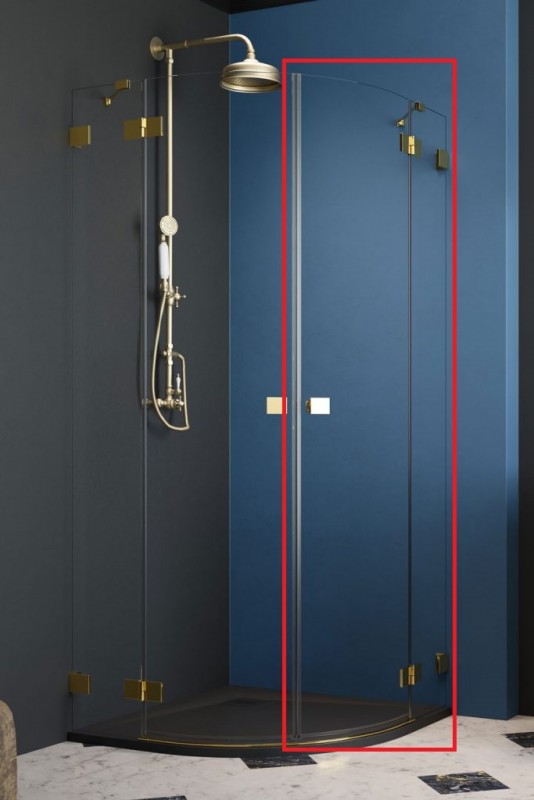Душові двері Radaway Essenza Pro Gold PDD 90 правосторонні золото/прозоре скло 10095090-09-01R