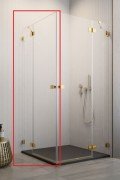 Душевые двери Radaway Essenza Pro Gold KDD 100 левосторонние золото/прозрачное стекло 10096100-09-01L