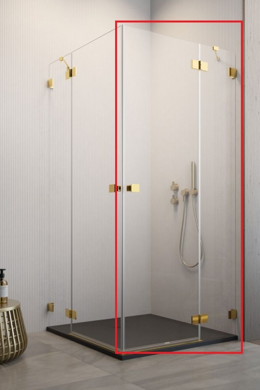 Душевые двери Radaway Essenza Pro Gold KDD 80 правосторонние золото/прозрачное стекло 10096080-09-01R