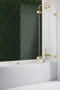 Шторка для ванної Radaway Essenza Pro Gold PND II 120 см права золото/прозоре скло 10102120-09-01R