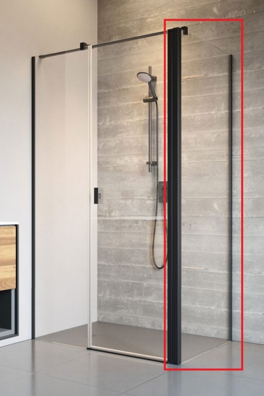 Стенка душевая Radaway Nes Black KDS II S2 90 см черный/прозрачное стекло 10040090-54-01