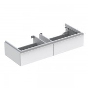 Тумба для раковины Geberit iCon шириной от 120 см с двумя выдвижными ящиками ДСП белый/матовое покрытие 841120000