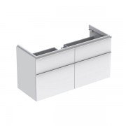 Тумба для раковины Geberit iCon шириной от 120 см с четырьмя выдвижными ящиками ДСП белый/матовое покрытие 841420000