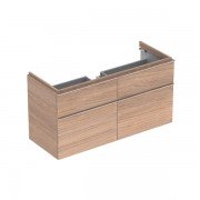 Тумба для раковины Geberit iCon шириной от 120 см с четырьмя выдвижными ящиками ДСП натуральный дуб/меламин древесная структура 841422000